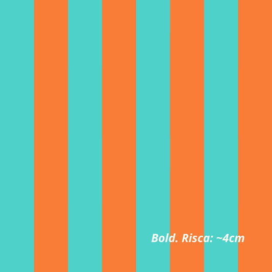 Riscas Turquesa e Laranja (M27526)