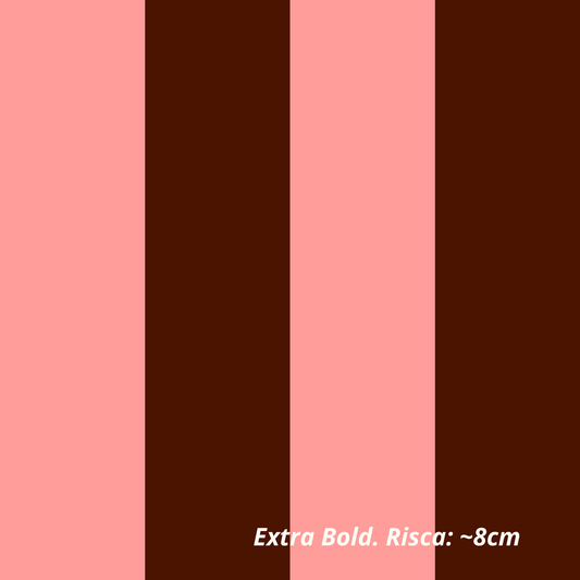 Riscas em Rosa e Castanho (M23325)