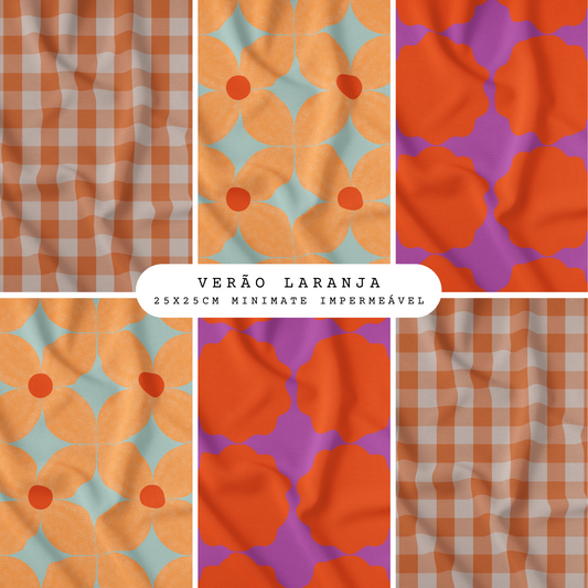Kit de Patchwork: Verano Naranja ~ Minimate Impermeable