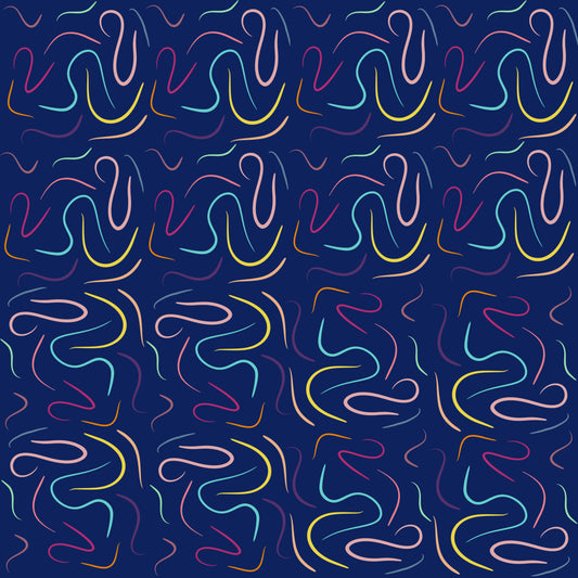 Riscas Vivas em Fundo Azulão (M11025)