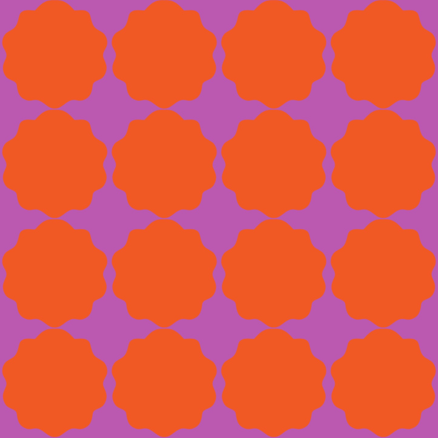Orange Stamps with Purple Background (M12225)