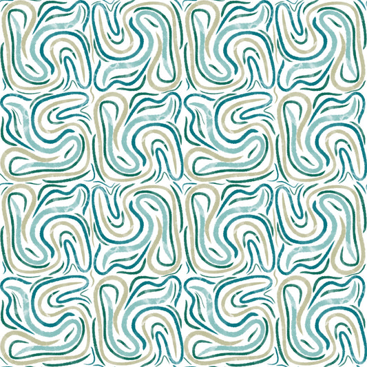 Abstracte Blauwe Strepen (M13725)