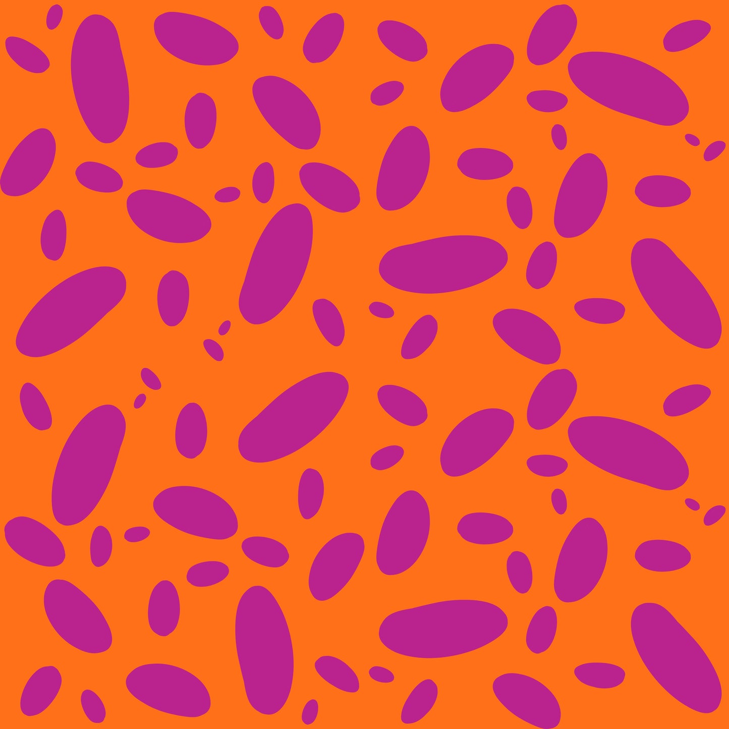 Roze Vlekken op Oranje Achtergrond (M14125)