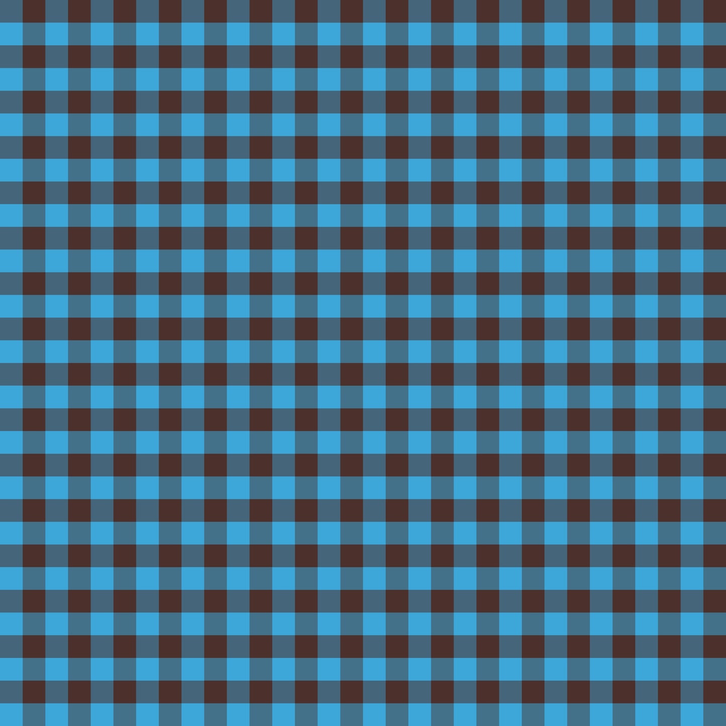 Vichy Azul e Castanho (M22025)