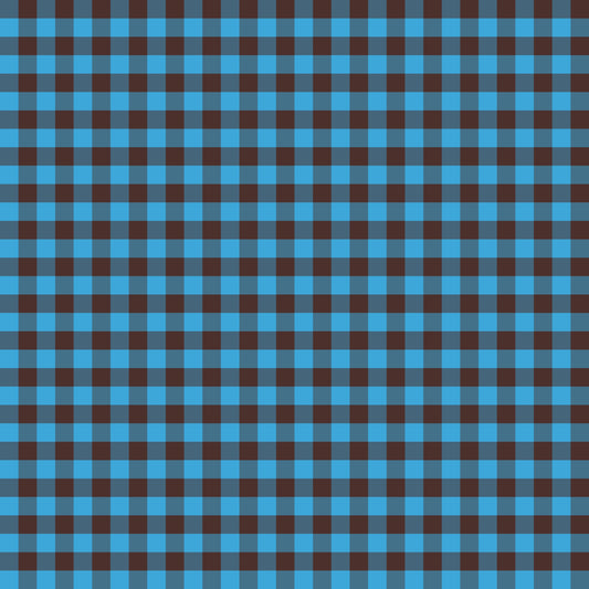 Vichy Azul e Castanho (M22025)