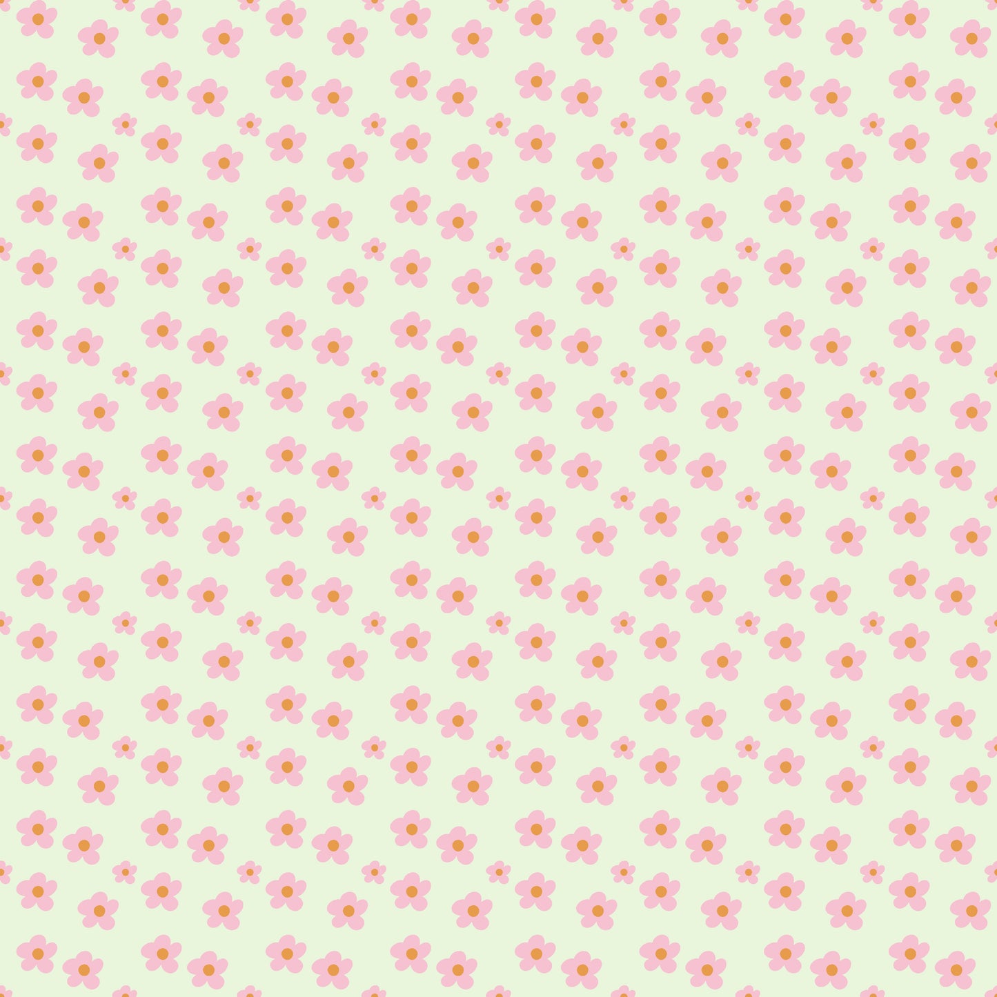 Roze bloemen op lichtgroene achtergrond (M29226)