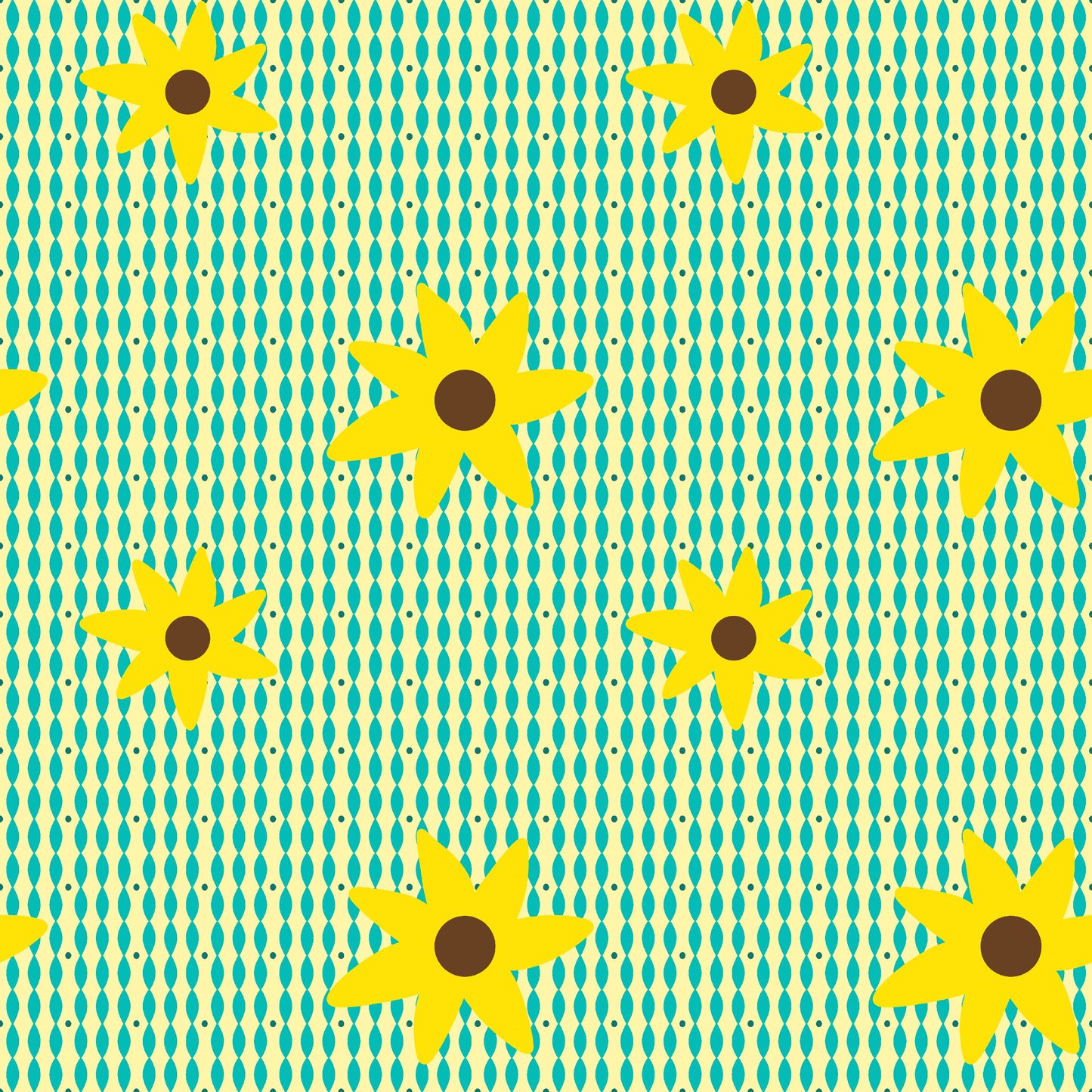 Retro-Sonnenblumen (M29626)