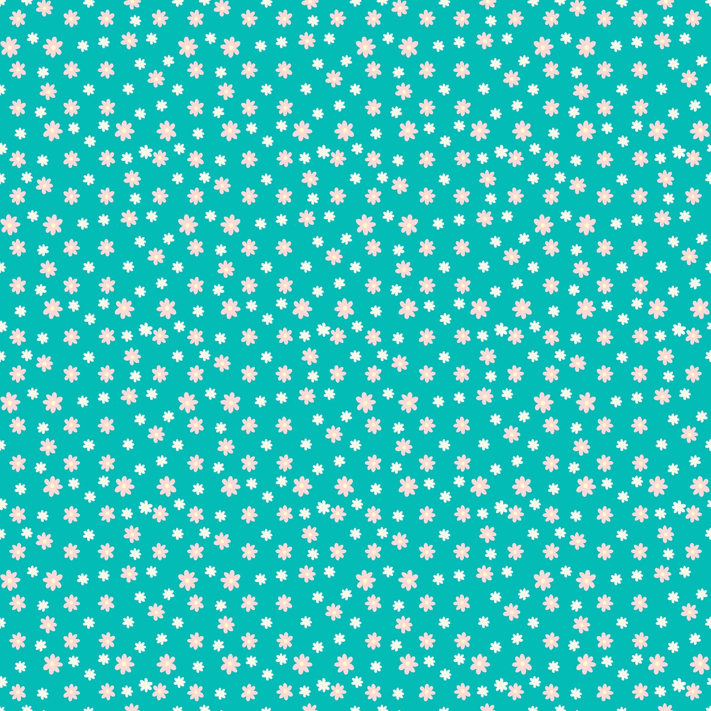 Padrão Floral Turquesa (M31926)