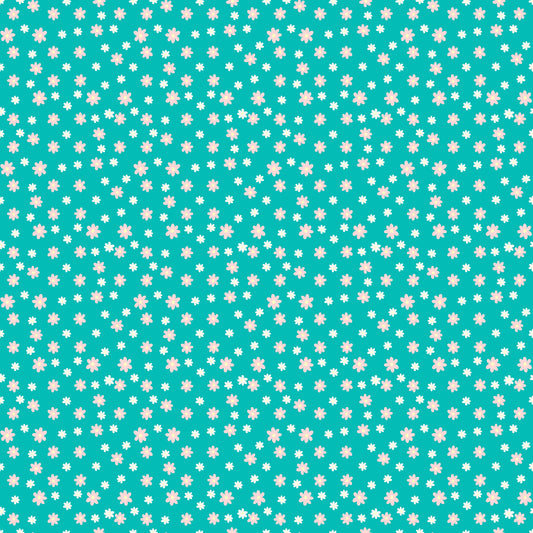 Padrão Floral Turquesa (M31926)