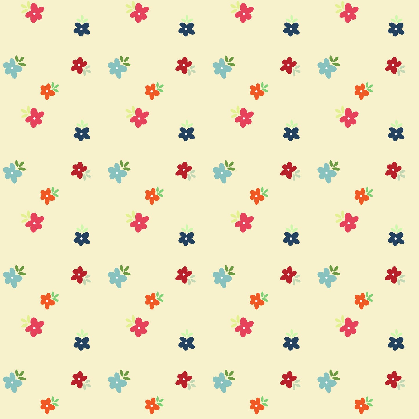 Floritas sobre Fondo Amarillo 🧚♀️ (M32126)