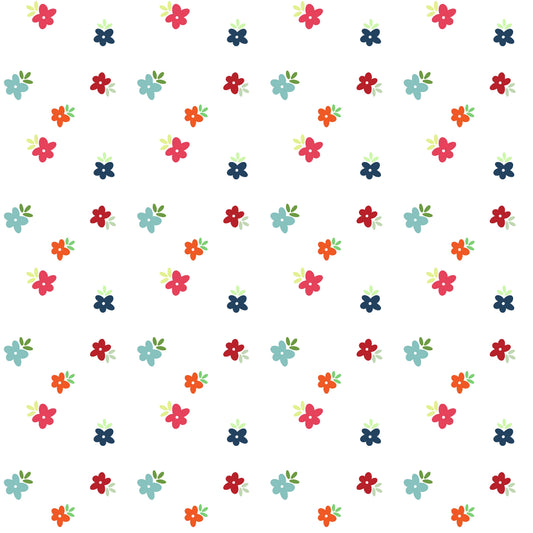 Bloemetjes op Witte Achtergrond 🧚♀️ (M32226)