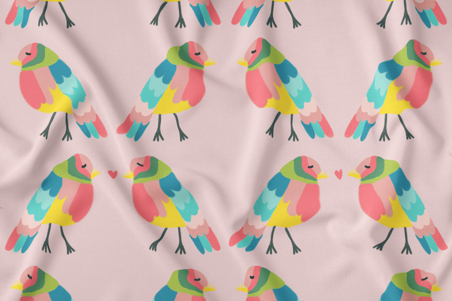 Colorful Birds with Love (M10325)