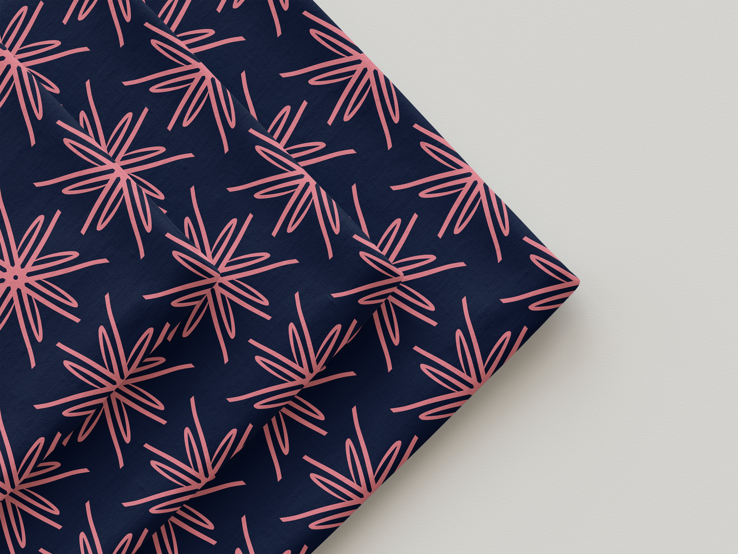 Grandi Fiori Geometrici Rosa (M10925)
