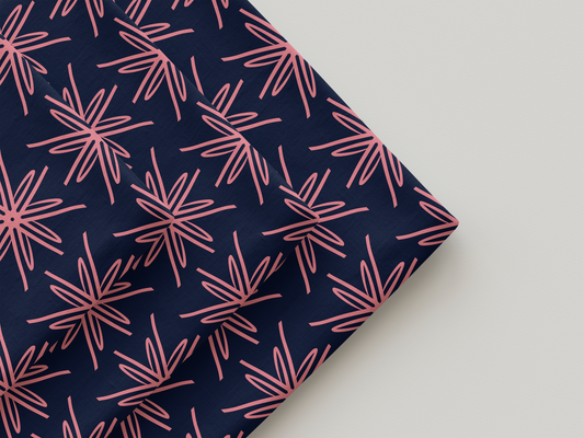 Grandi Fiori Geometrici Rosa (M10925)