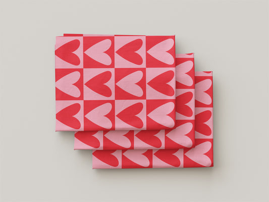 Corazones en cuadrados (M11925)