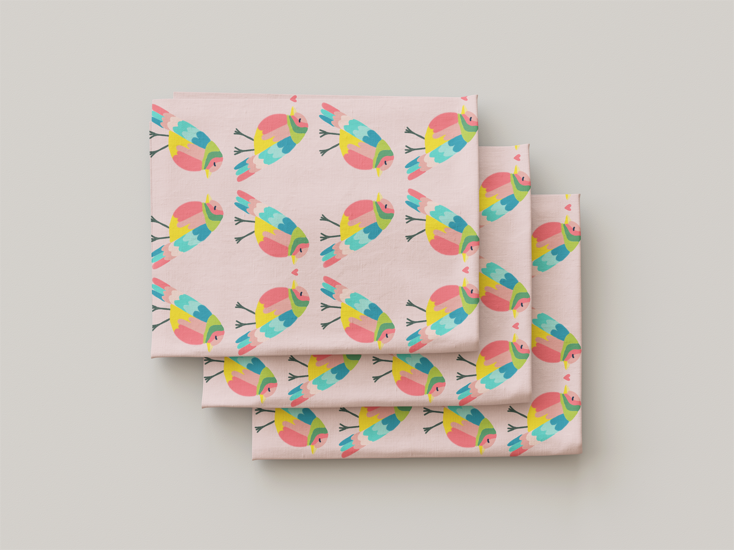 Colorful Birds with Love (M10325)