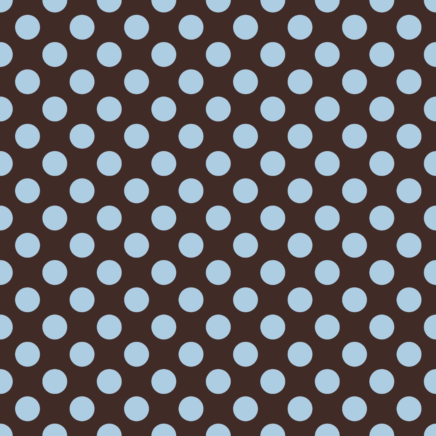 Blauwe Polkadots op Bruine Achtergrond (M33626)