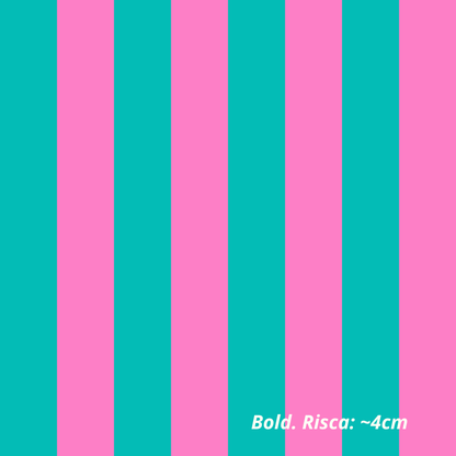 Riscas em Verde e Rosa (M18825)