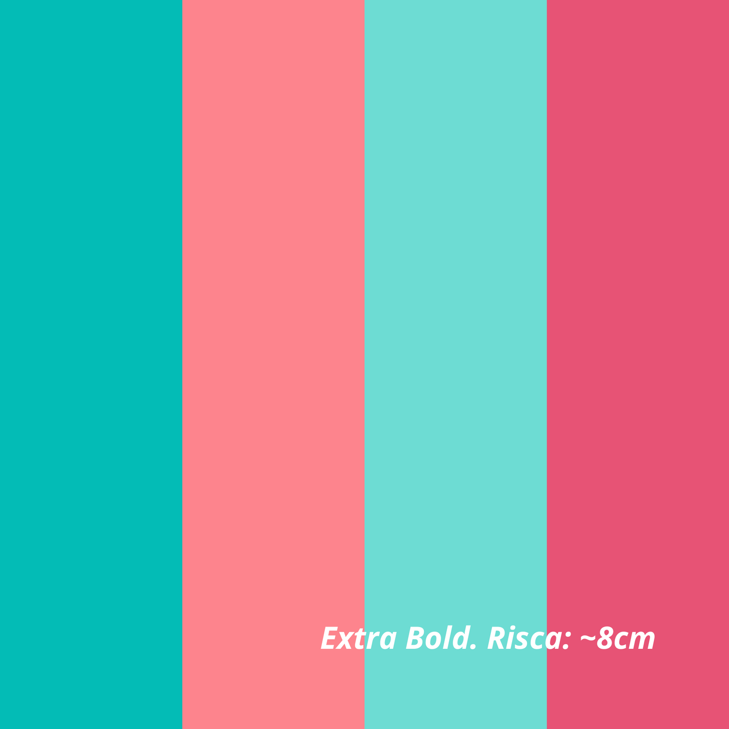 Rayas Tonos Turquesa y Coral (M31726)