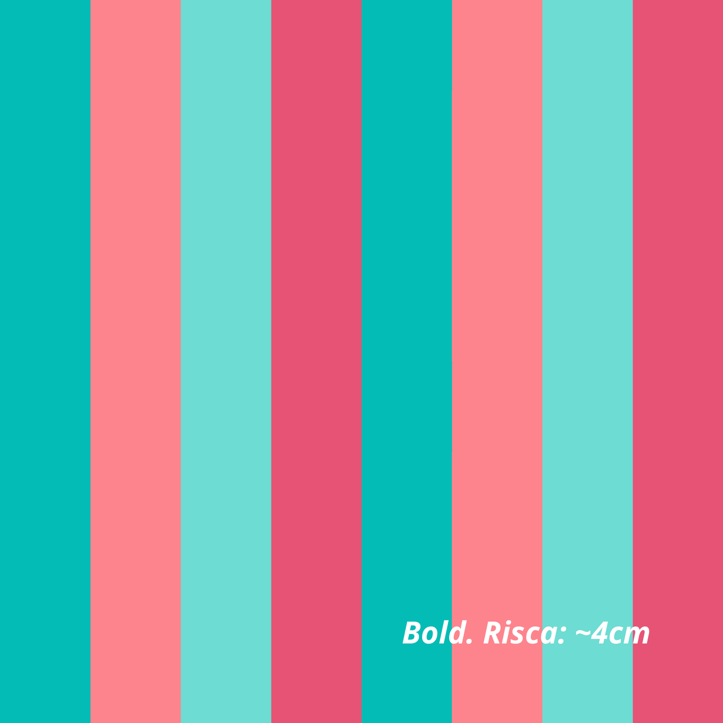 Rayas Tonos Turquesa y Coral (M31726)