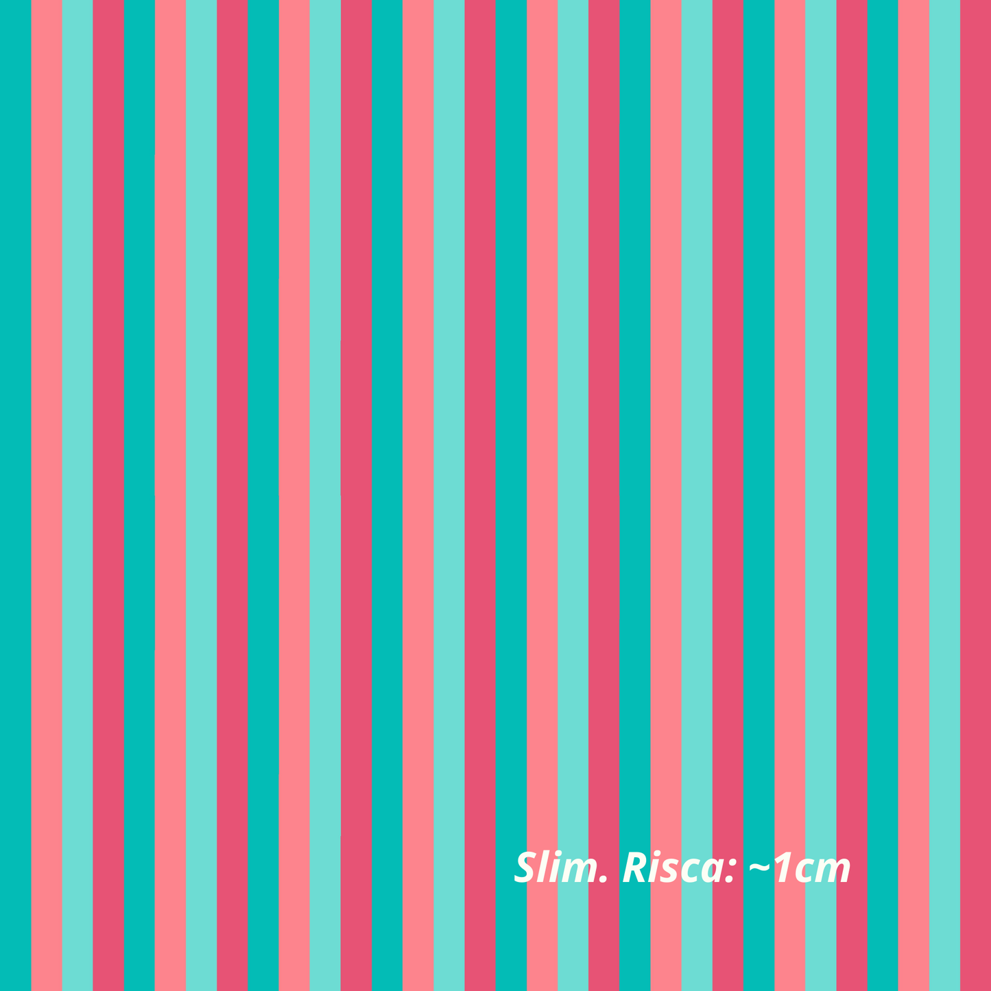 Rayas Tonos Turquesa y Coral (M31726)