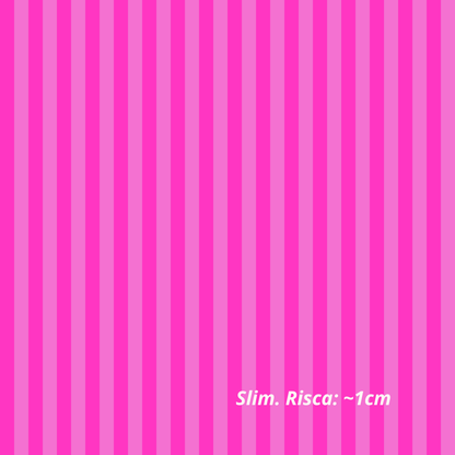 Streifen in Knallrosa und Hellrosa (M28726)