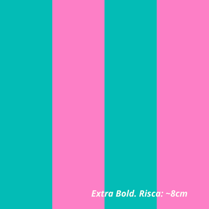 Riscas em Verde e Rosa (M18825)