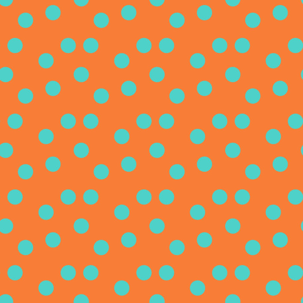 Bolas Turquesa Fundo Laranja (M32926)