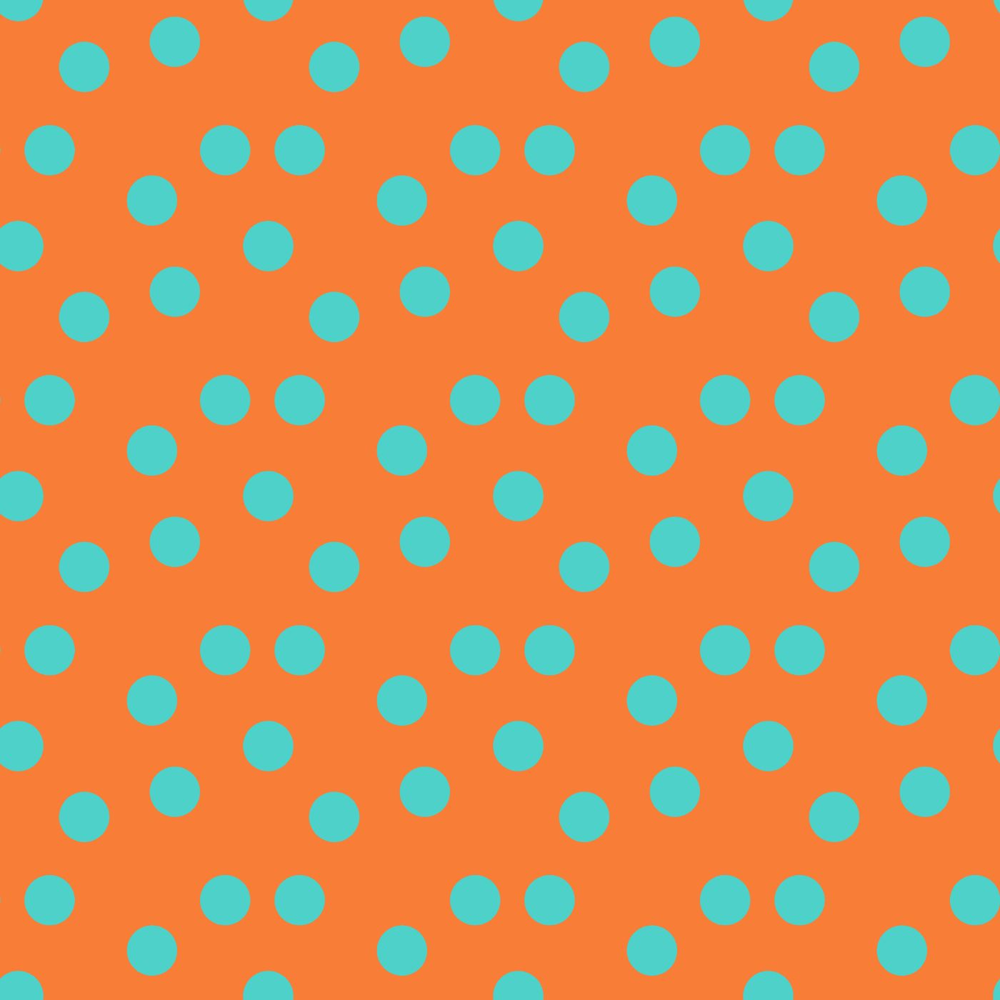 Bolas Turquesa Fundo Laranja (M32926)