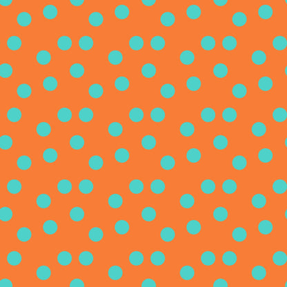 Bolas Turquesa Fundo Laranja (M32926)
