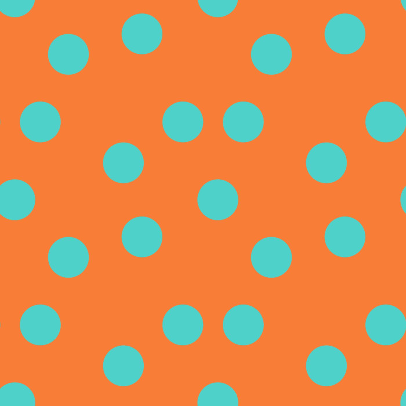 Bolas Turquesa Fundo Laranja (M32926)
