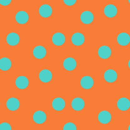 Bolas Turquesa Fundo Laranja (M32926)