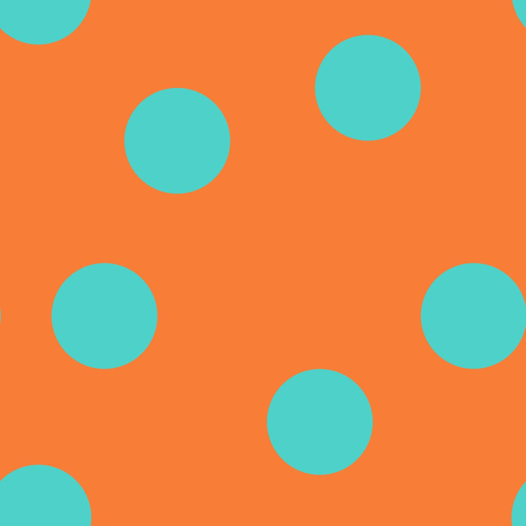 Bolas Turquesa Fundo Laranja (M32926)
