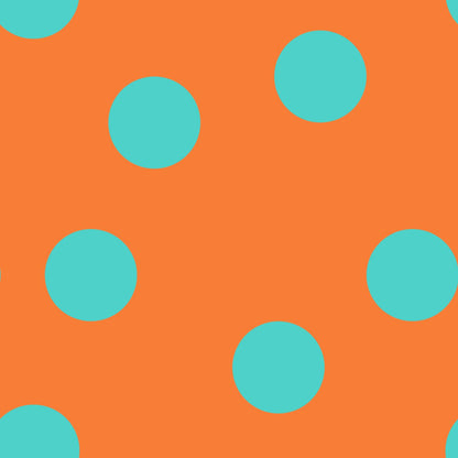 Bolas Turquesa Fundo Laranja (M32926)