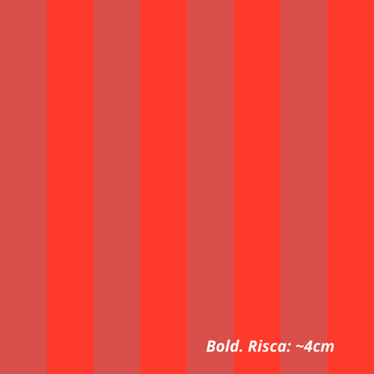Riscas em Vermelhos Contrastantes (M22925)