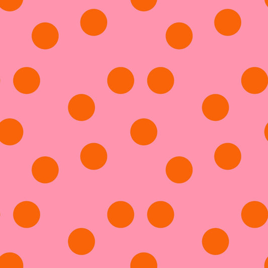 Oranje Bollen en Roze Achtergrond (M32626)