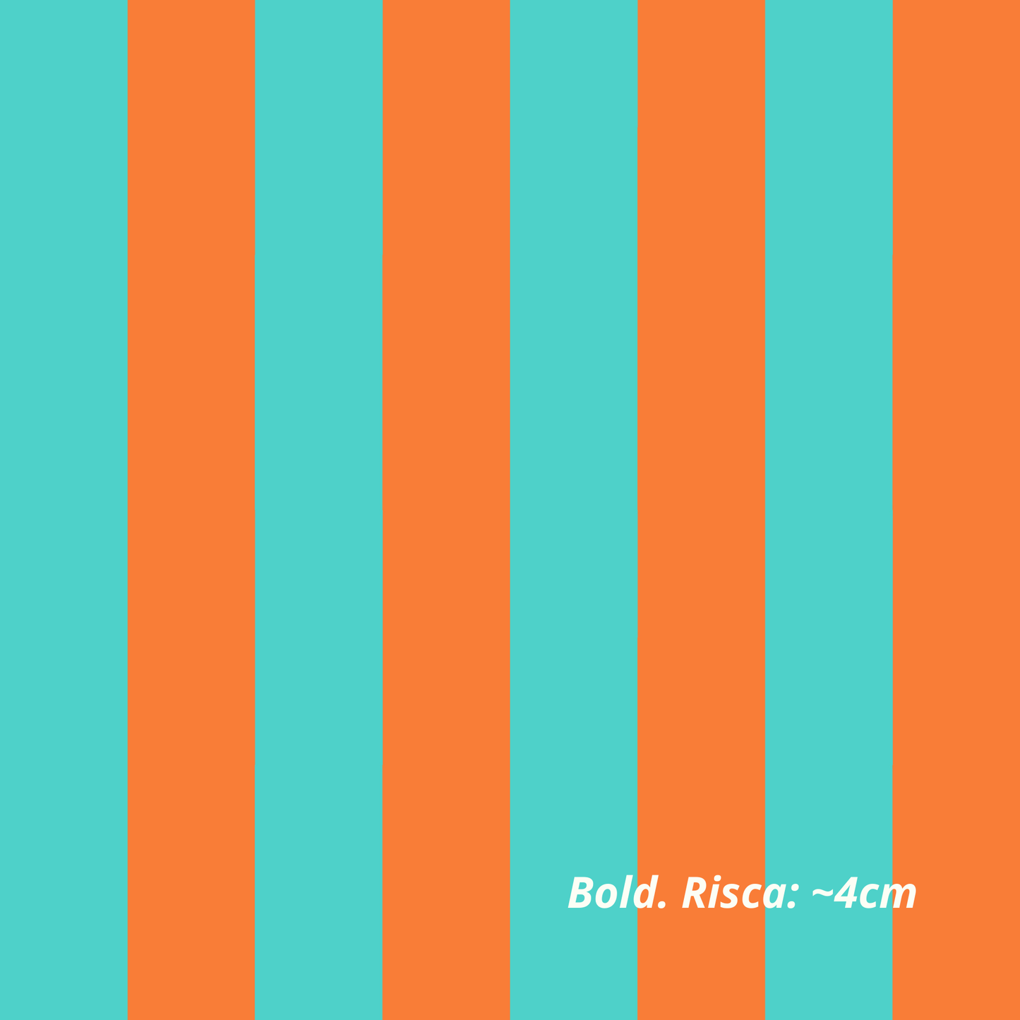 Rayas Turquesa y Naranja (M27526)