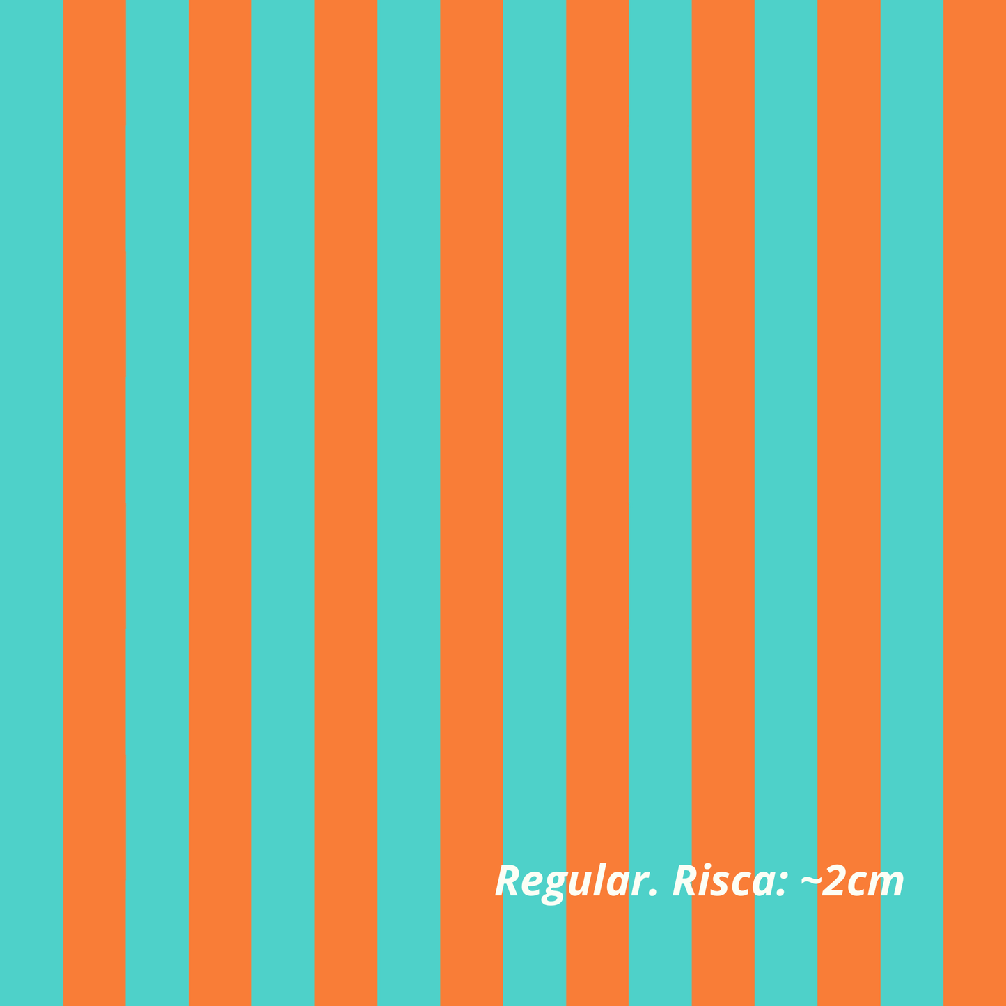 Rayas Turquesa y Naranja (M27526)