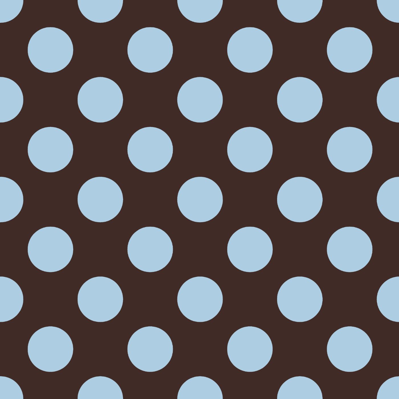Blauwe Polkadots op Bruine Achtergrond (M33626)