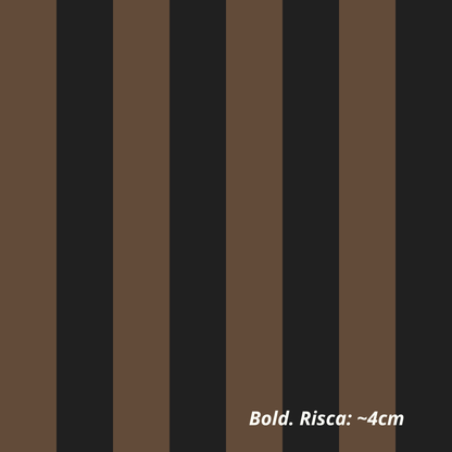 Zwarte en kastanjebruine strepen (M00025)