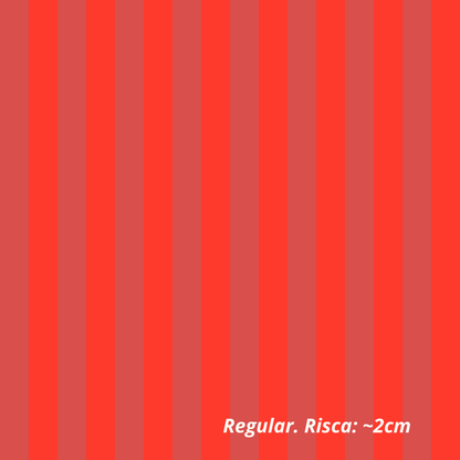 Riscas em Vermelhos Contrastantes (M22925)