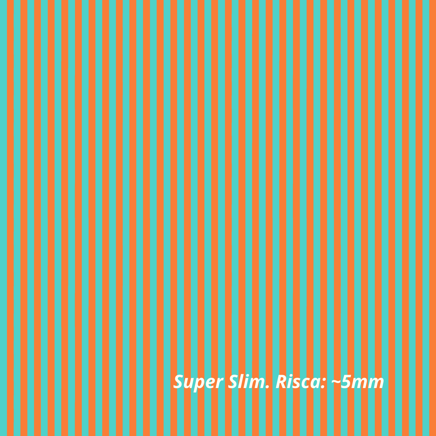 Rayas Turquesa y Naranja (M27526)