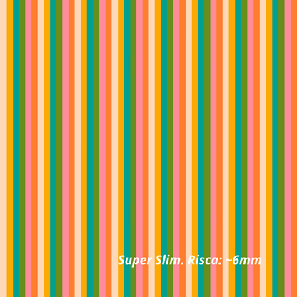 Stoff mit Streifenmuster 70er (M27926)