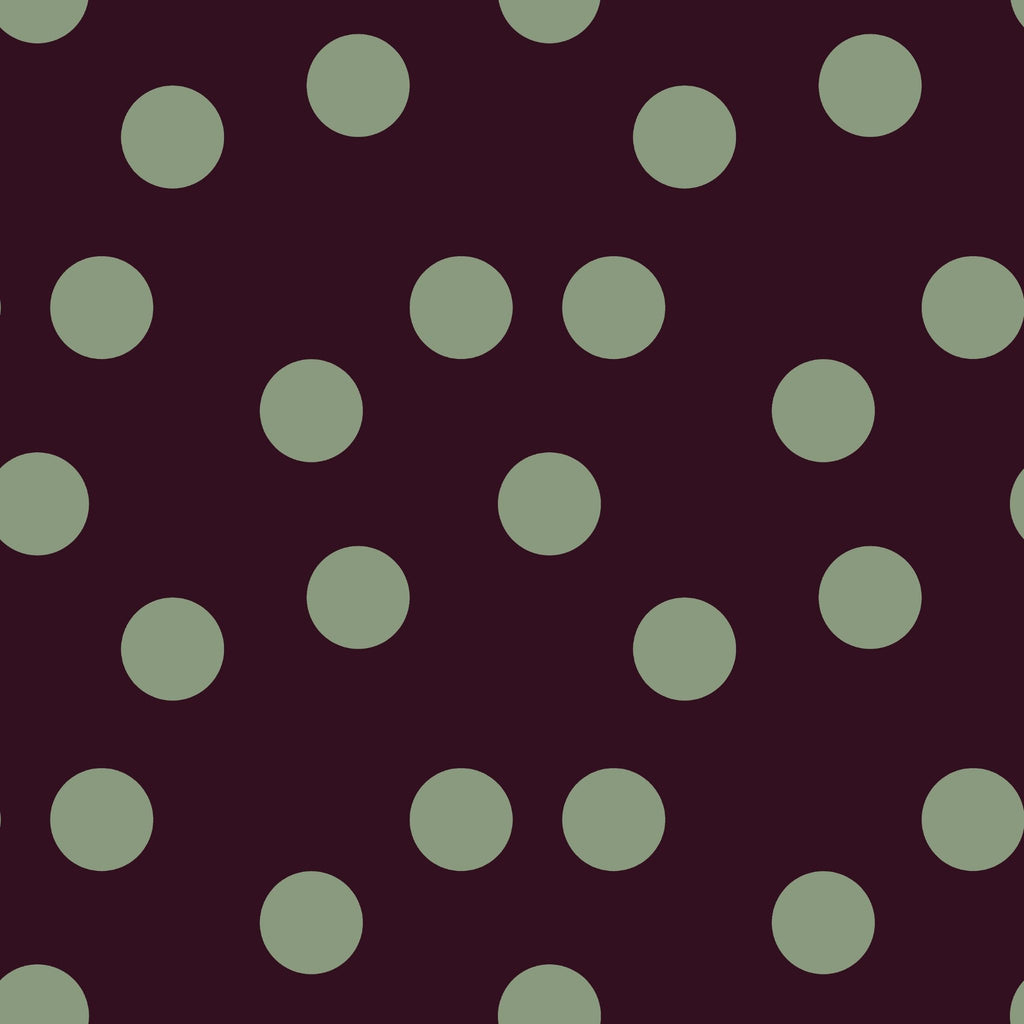 Pois Azzurri su Sfondo Marrone (M33626)