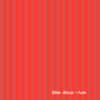 Riscas em Vermelhos Contrastantes (M22925)