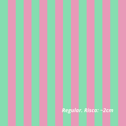 Roze en munt strepen (M28226)