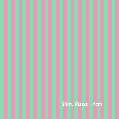 Roze en munt strepen (M28226)