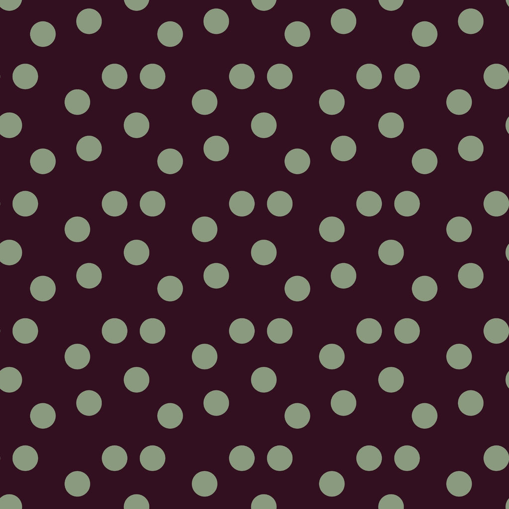 Pois Azzurri su Sfondo Marrone (M33626)