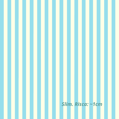 Blauwe en Crème Strepen (M29326)