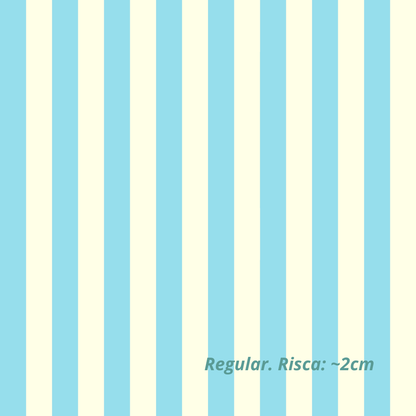 Blauwe en Crème Strepen (M29326)